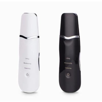 China Portable Electric Professional Dead Skin Peeling Machine Ultrasonic Facial Massager DEEP CLEANSING Sonic Face Cleaning Spatula Facial for sale