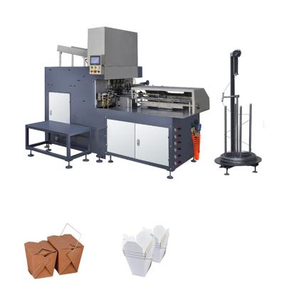 China Factory Full Automatic Machine Takeout Box With Wire Making Machine Food Container Takeout Paper Price for sale