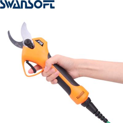 China SWANSOFT 35mm Electric Scissors For Pruning Electric Garden Scissors Electric Branch Shear for sale