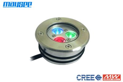 China RGB acero inoxidable 3x3w Underwater LED Luz de grupo para la piscina Decoración en venta