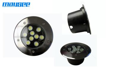 China Aluminum 9w 12V RGB LED Inground Lights , Embedded RGB LED Flood Light for sale