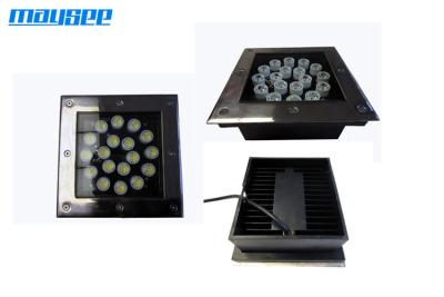 China 18w Outdoor DMX LED Underground Lights 85-265VAC, LED Underground Light Met vierkante fascia Te koop