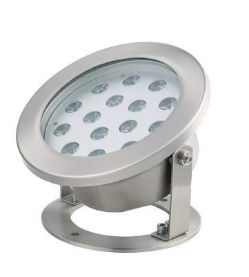 China Luz de piscina LED de 18W Luz de color RGB con carcasa de acero inoxidable de grosor en venta