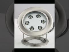 Underwater Round shape stainless steel housing 3W LED pond light surface mounting