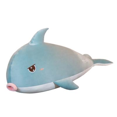 China Eco-friendly Material Stuffed Fish Toys Marine Animal Pillow Soft Toy Giveaways Promotional Gifts Customized Advertising Cartoon Plush Toy for sale