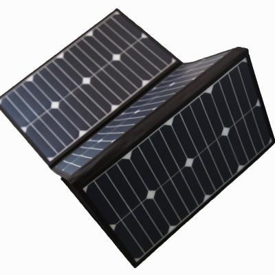 China 100W Sunpower Foldable Solar Panel Charger with Solar Connectors for Portable Power Station Generator for Outdoor Camping 125mmx125mm for sale