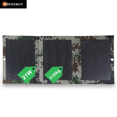 China 21W Portable Solar Panels For Sale Foldable USB Phone Charger Solar Panels Charger 125mmx125mm for sale