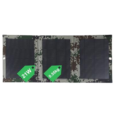 China 21W Camping Solar Panel Charger 25W 20W 10W Outdoor Foldable Portable Solar Panel For Outdoor USB Charging for sale