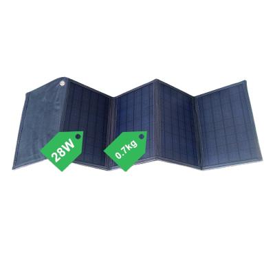 China Fengshou solar panel 28w camping use water resistant outdoor camping panel removable solar module for sale