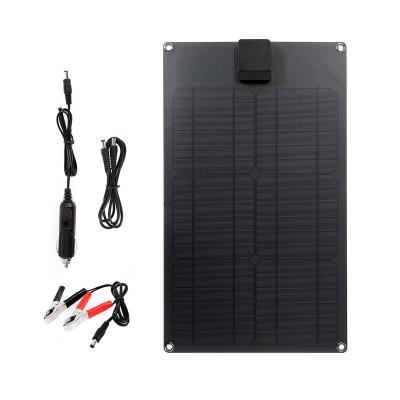 China Cell Phones 20W Monocrystalline Flexible Cell Solar Panels With USD/DC Output Solar Charger For Cell Phones Power Supply Car Battery for sale