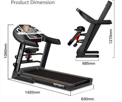 China Home Folding Treadmill With LED Screen Powerful Home Treadmill With Running 43mm Big Belt for sale