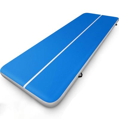 China Gym Fitness/3M Outdoor Sport Inflatable Set Fitness Yoga Mat Tumbling Mat Gym Child Air Exercise Mat Outdoor Track Gymnastics for sale