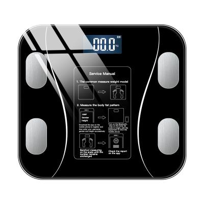 China Body Fat Scale LED Digital Bathroom Weight Scale Balance Body High Elastic Rubber Composition for sale