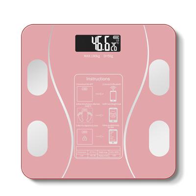 China High Elastic Body Fat Rubber Scale Wireless Smart Digital Bathroom Weight Scale Body Composition Analyzer With Smartphone App for sale