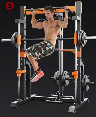 China Modern Home Multifunctional Power Cage Crossover Cable Body Building Squat Rack with Weightlifting Bench and Pull Up Bar for sale