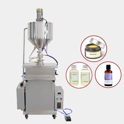 China 30L Hopper Hot 5 20 50 150 300 Ml Wax Salve Cream Paste Petroleum Jelly Long Stick Tiger Balm Piston Pump Mixing Filling Machine en venta