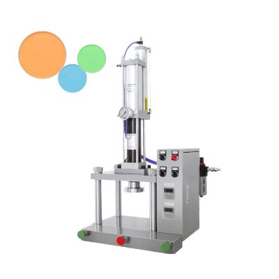 Chine Semi Automatic Powder Pressing Hydraulic Machine For Eyeshadow Pressed Half Bowl Cosmetic Filling Press Mashine Make Up à vendre