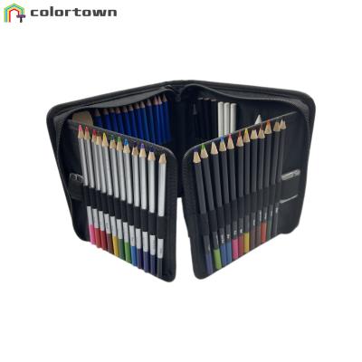 China 54 Pieces Painter's Colored Wooden Pencil Sketching Nylon Art Set Drawing Kit 50000set/month for sale