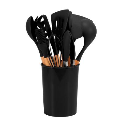 China Home and Kitchen Accessories 12PCS Food Kitchenware Spatula Heat Resistant Silicone Kitchen Utensils Set for sale