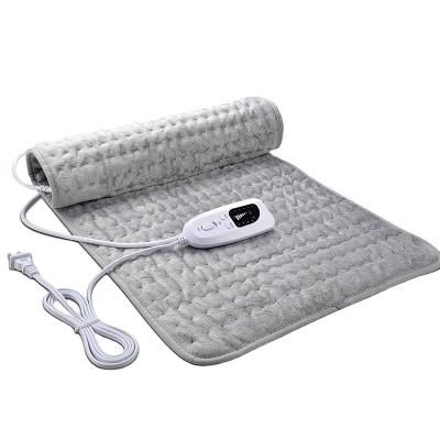 China Disposable Thicker Ultra Soft Warm Smart Sherpa Fleece Electric Heated Heater Warmer 60*30cm Digital Heated Pad for sale