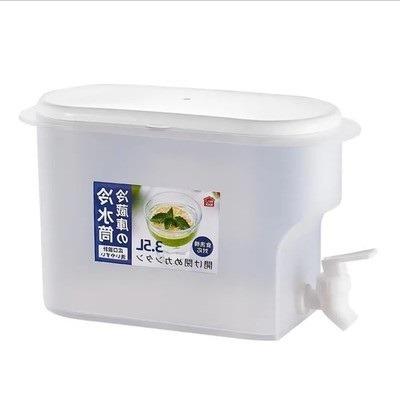 China WITH LID Japanese type cold water bucket with tap food grade large capacity beverage juice plastic cold water bucket for sale