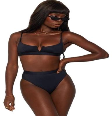 China 2021 Breathable Designer Ladies Two Piece Swimsuit Set Beachwear Sexy Bandage Cover Up Women Bikini Swimwear Bathing Suit for sale