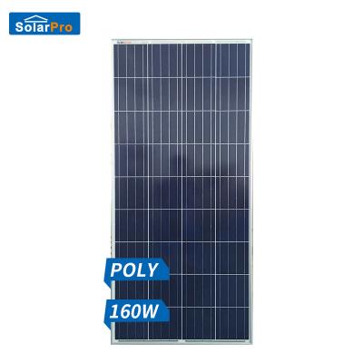 China Mono Multifunction Solar Photovoltaic Solar Panel Module 160W 158.75mmx158.75mm for sale