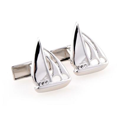 China Hot Selling Men's French Cufflinks Fashion French Cufflinks French Cufflinks Party Business Wedding Cufflinks Classic Trendy Color Sailboat Links for sale