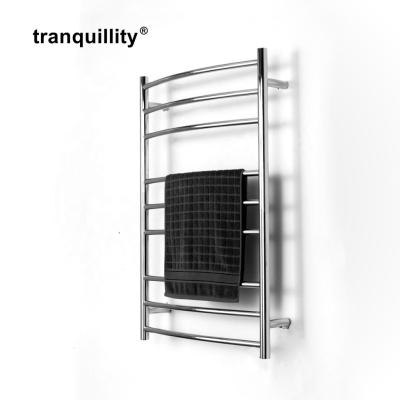 China Heater Bathroom Electric Heated Towel Heater Stainless Steel Towel Radiator Clothes Drying Rack for sale