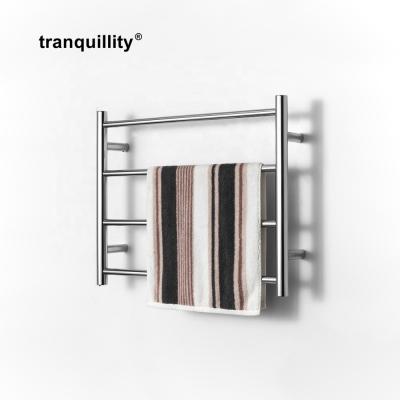 China Wall Mounted Electric Heated Heater Stainless Steel Towel Warmer Bathroom Towel Rail Clothes Drying Rack for sale