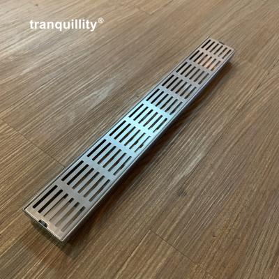 China Modern Bathroom Shower Drain Linear Stainless Steel Floor Drain Grate for sale