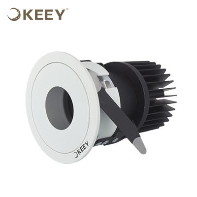 China Modern KEEY 10W Led DownLight With Round Hole Front Cut 80mm 3000K Hotel Use for sale