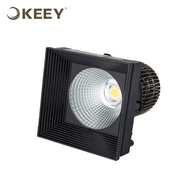 China Keey 12w square COB spot light 2022 modern ceiling led ceiling light modern black trimless dimmable led ceiling lamp for sale