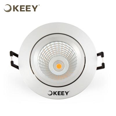 China KEEY Recessed Silm Led Motion Sensor Ceiling Light With Emergency Down Light Brushed Silver Pure White QYE1-TH314N for sale