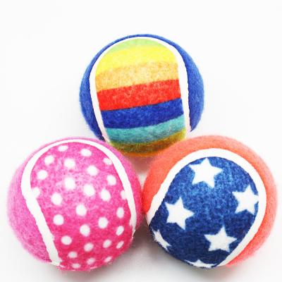 China Factory Viable Supply Attractive Price 2.5 Inch Custom Pet Tennis Ball Wholesale Color for sale