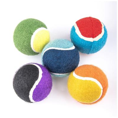 China Top Quality Viable Best Prices Customized Color Rubber Pet Chew Toy Dog Training Tennis Ball for sale