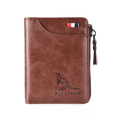 China Retro simple multi-function multi-card PU driver's license leisure leather integrated wallet for men for sale