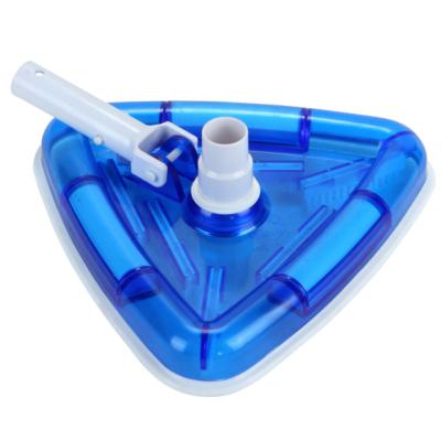 China Deluxe Triangular Clear Cast Weighted VAC Head Pool Cleaning Tool VH06 for sale