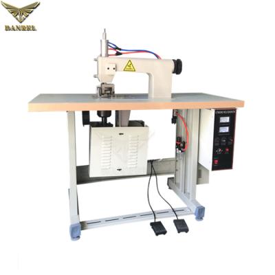 China Ultrasonic Sewing Machine Single Operation Mask Cloth Nonwoven Continuous Welding Cutting Ultrasonic Mask Sewing Machine 1500W For Sale for sale