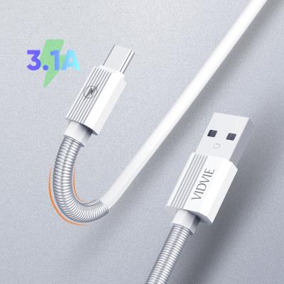 China Hot MP3 / MP4 Player VIDVIE C Cable 3.1 Fast Fast Charging Charger USB 3.1A Data Cable for sale