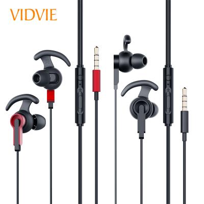 China VIDVIE Bass Sports Wired Earphone Handsfree Premium 3.5mm Deep Ear Hook With Hook for sale