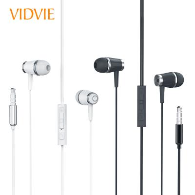 China Wholesale Premium Wired In-Ear VIDVIE Sound Quality Stereo Handsfree Earphone With MIC for sale