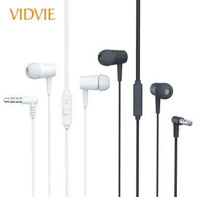 China Hot VIDVIE HS632 3.5mm In-Ear Connectors Wired Earphone Genuine Bass Wired Headphones In Ear Stereo Handsfree Earphone for sale