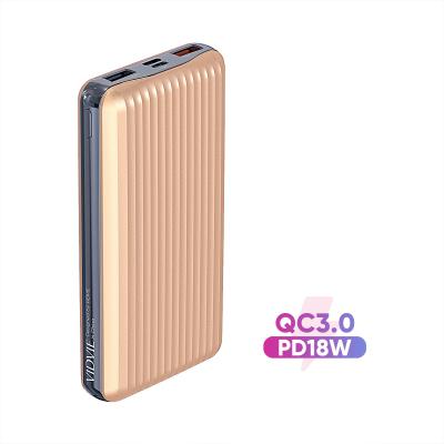 China Fast Charging Support VIDVIE 20000mAh QC3.0 PD 18W Fast Charging Polymer Powerbank for sale