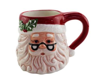 China Freshness Preservation Merry Christmas Coffee Santa Claus Mug for sale