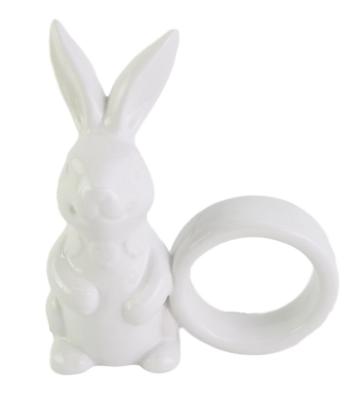 China Easter Bunny Bunny Cloth Ring Viable Ceramic Napkin Ring for sale