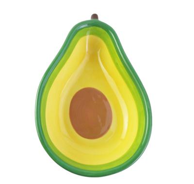 China Sustainable Fruit Avacado Dessert Dish Ceramic Canister Househole Using Dish for sale