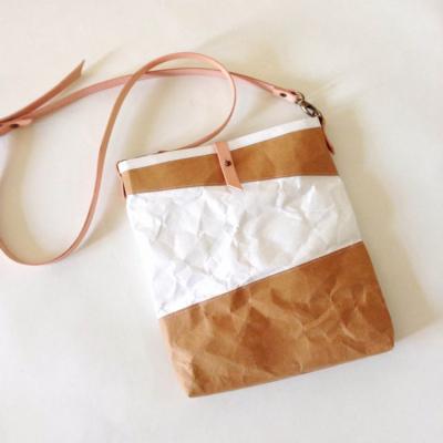 China Custom used daily recycle leisure messenger body tote dupont tyvek paper cross shoulder bag for sale