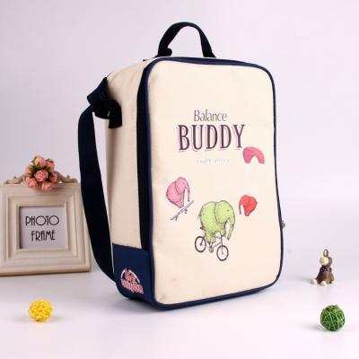 China Custom Printed Thermal Insulated Eco PEVA Aluminum Foil Food Delivery Zero Degree Inner Kids Insulated Lunch Backpack Style Cooler Bag for sale