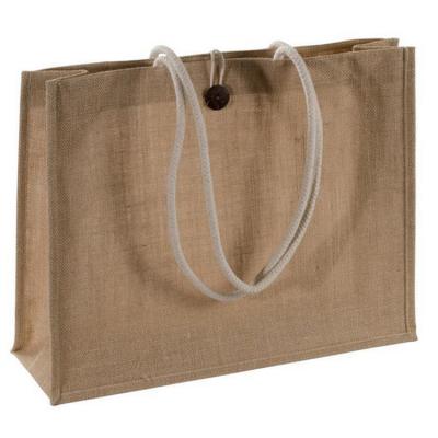 China Popular Eco Friendly Shopping Hot Sale Recyclable Jute Tote Bag With Custom Printed Logo for sale